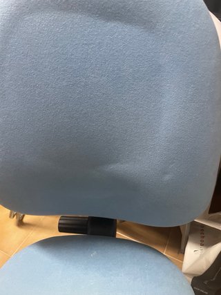 Silla de escritorio azul y negra