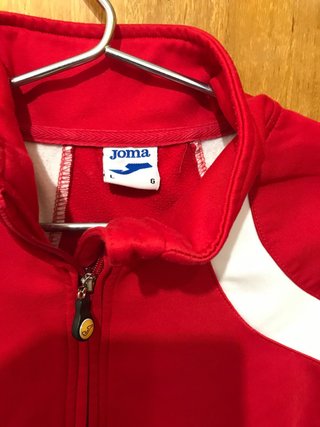 Sudadera Joma Talla L .Roja y Blanca