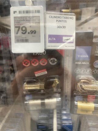 Cilindro TESA TX80 Alta Seguridad