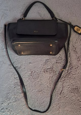 Bolso Ralph Lauren Barclay Negro Cuero