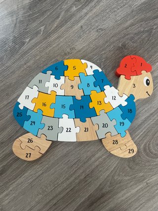 Puzzle Madera Tortuga Números 1-29