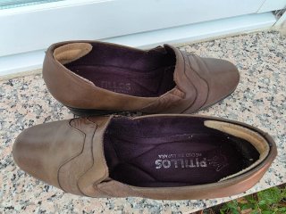 Zapatos Pitillos Piel Marrón Talla 38