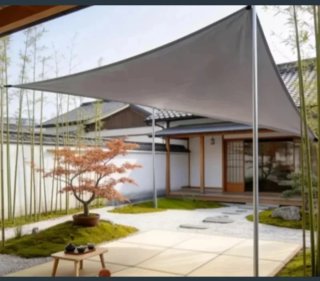 Toldo Vela Triangular Impermeable 4X4X4