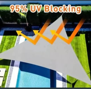 Toldo Vela Triangular Impermeable 4X4X4