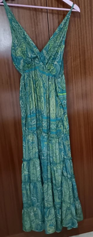 Vestido largo estampado talla única