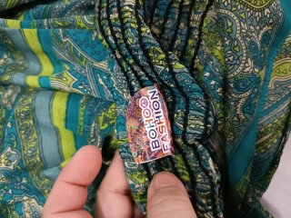 Vestido largo estampado talla única