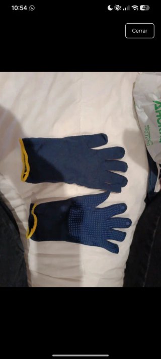 Guantes de trabajo azul