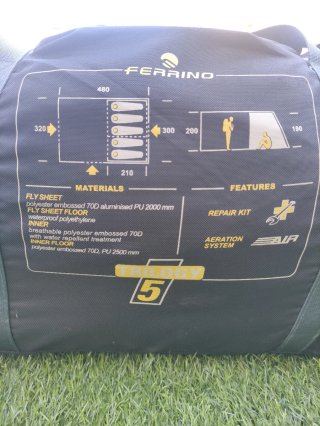 Tienda de campaña Ferrino 5 personas