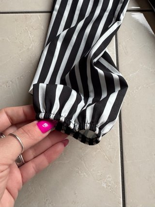 Camicia a righe elegante con fiocco taglia unica