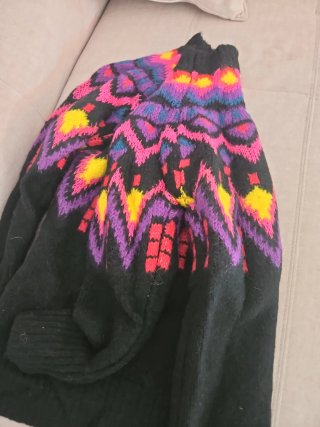 Jersey Zara Étnico Multicolor Negro