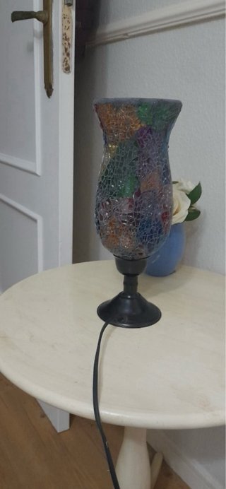 Lampada mosaico vintage vetro multicolore