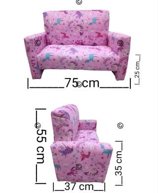 Poltroncina divanetto 2 posti multicolor