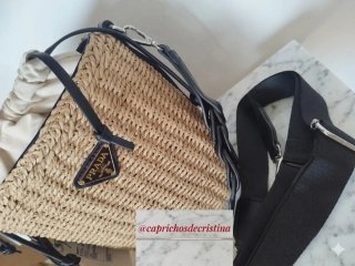 Bolso bombonera  rafia y polipiel.SOLO ENVIOS