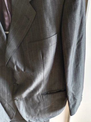 Traje de hombre gris talla 58