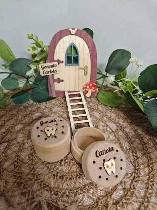 Puerta Ratón Pérez Personalizada Madera