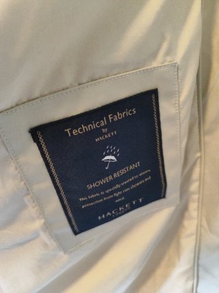 Gabardina Hackett London Beige Hombre