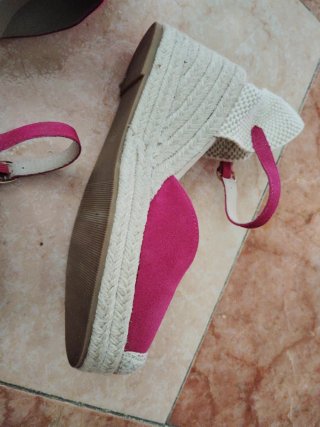 Zapatillas esparto mujer talla 38 fucsia
