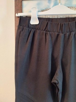 Pantaloni donna neri elastico vita