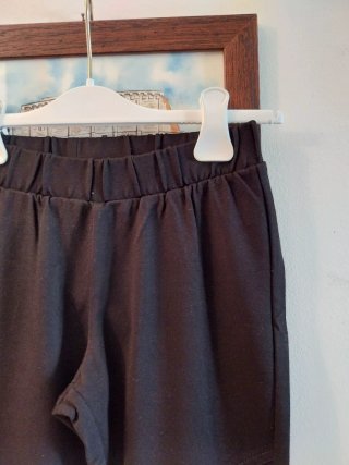 Pantaloni donna neri elastico vita