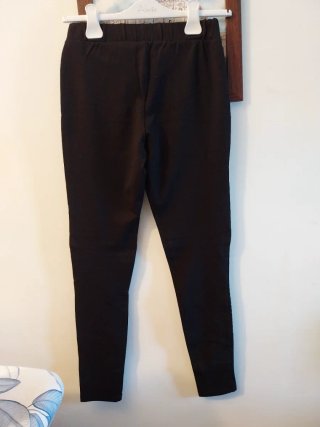 Pantaloni donna neri elastico vita