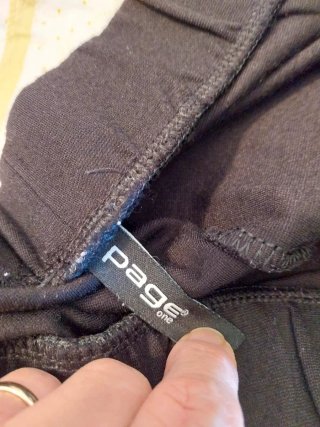 Pantaloni donna neri elastico vita