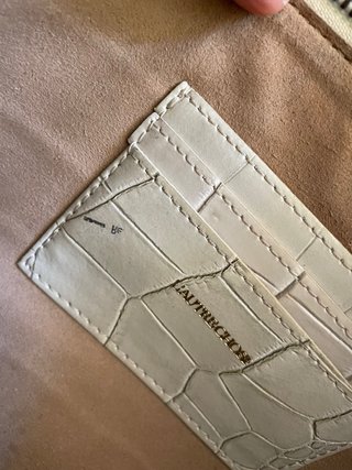 Pochette L'Autre Chose bianca effetto coccodrillo
