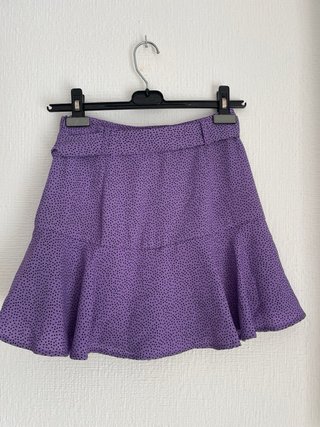 Falda pantalón morada con lunares Talla S