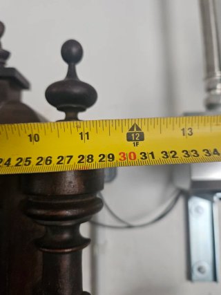 Caja de reloj de madera antigua