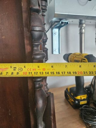 Caja de reloj de madera antigua