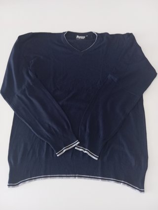 Jersey fino Boxeur Des Rues cuello pico azul XXL
