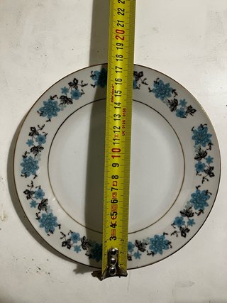11 Platos de postre porcelana azul y blanco