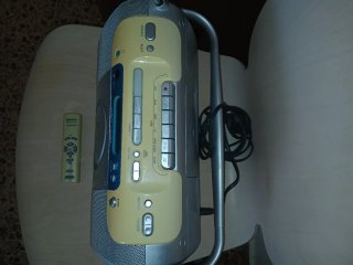 Radio vintage Cassette + CD Sony CFD-E100L + Mando