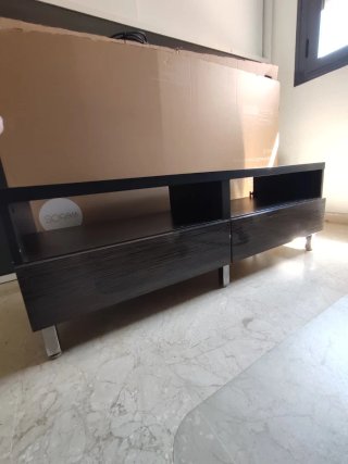 Mueble TV madera y metal