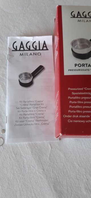 Portafiltro Saeco Gaggia in Ottone