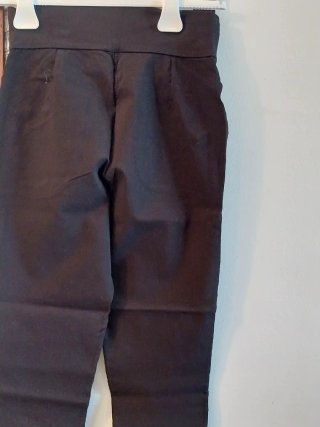 Pantaloni neri donna con bottoni