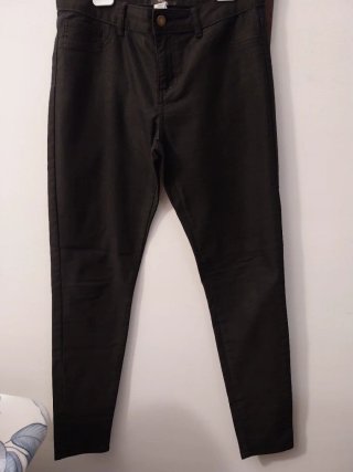 Pantaloni neri donna con bottoni