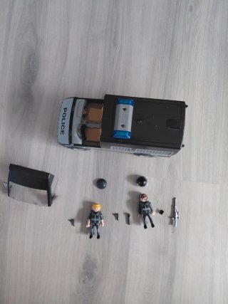 Furgoneta Policía Playmobil Luces Azules