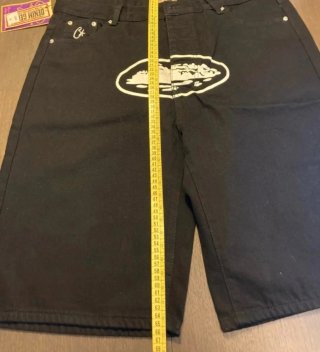 Corteiz Shorts Baggy Negros