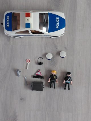Coche Policía Playmobil con Luces
