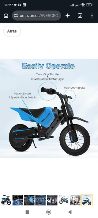 MOTO ELECTRICA BICICLETA ELECTRICA NIÑOS