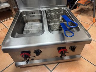Freidora Industrial Gas Natural 14+14L