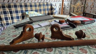 Barra per tende in legno