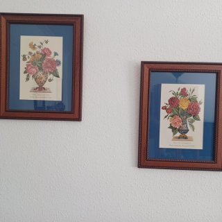 Cuadro de flores en jarrón