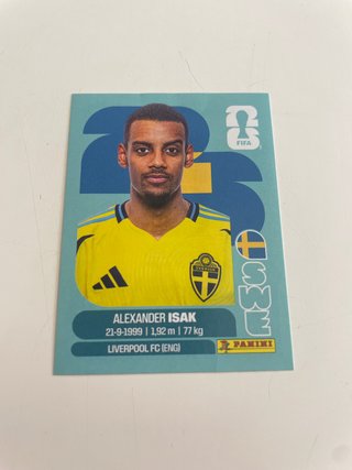 Cromo Alexander Isak Panini Mundial 2026