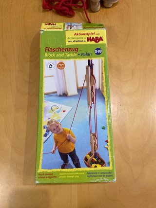 Sistema de poleas HABA para niños