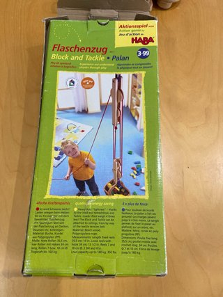 Sistema de poleas HABA para niños
