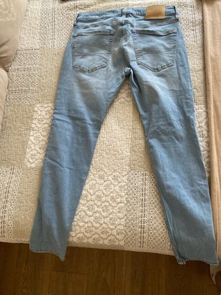 Pantalón Hollister Roto Azul Talla 32