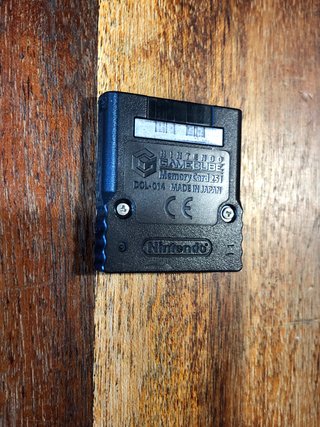 Memory Card Gamecube nera