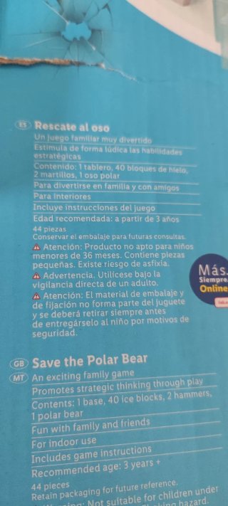 Juego Salva al Oso Polar Play Tive