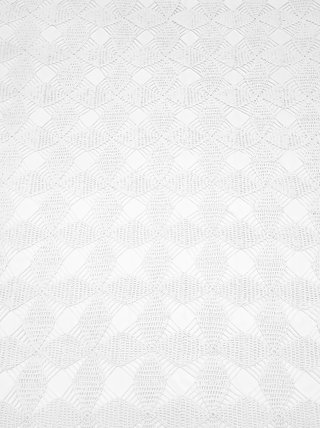 Colcha ganchillo artesana beige y blanco